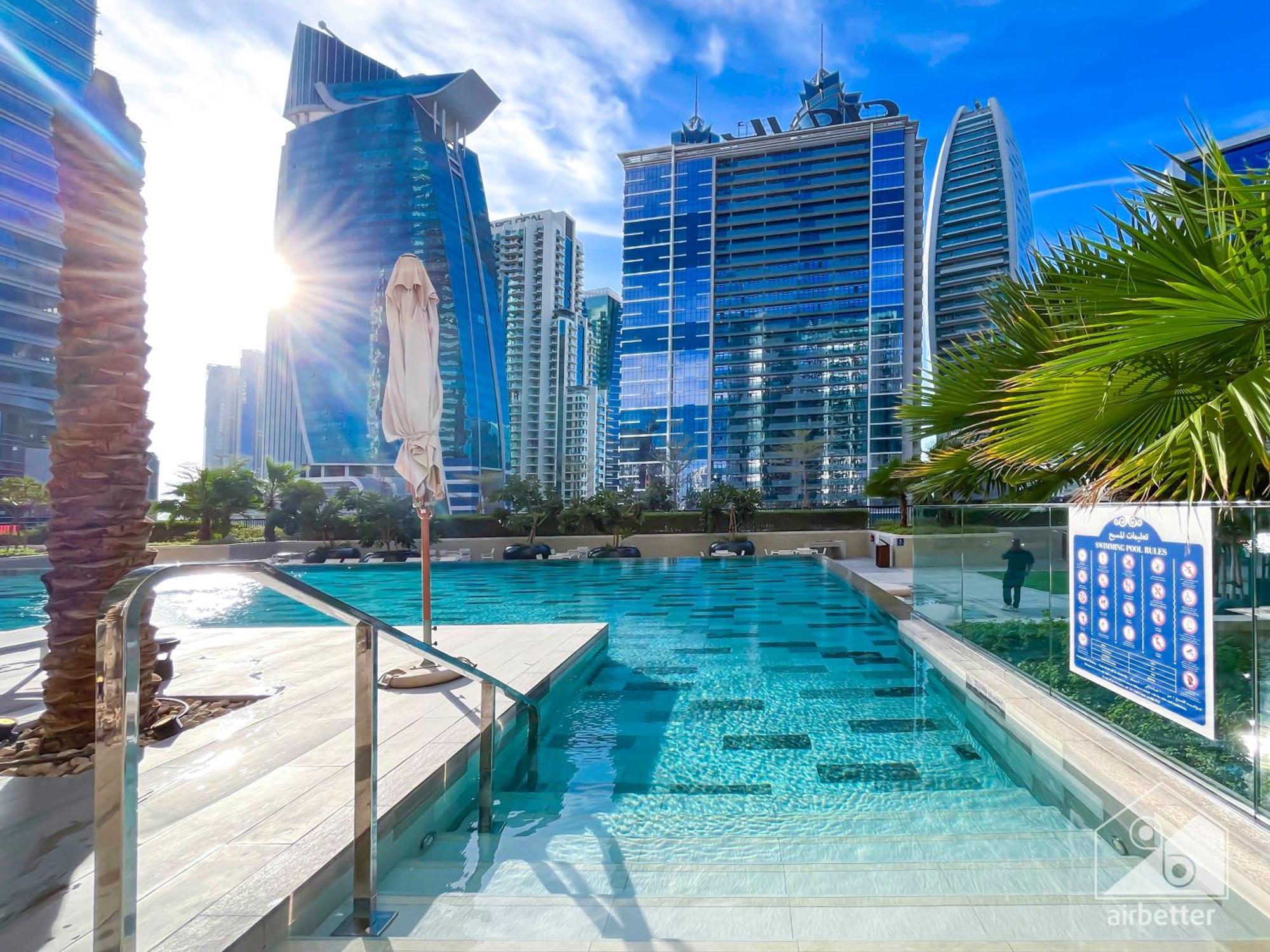 Elegant 1b With Stunning Views & Balcony In Business Bay Dubai